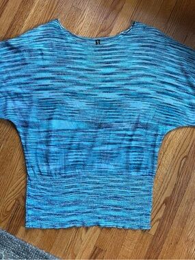 Massini Knit y2k Bat Wing Sleeve Top